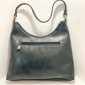 Crazy Horse a Liz Claiborne Company Black Faux Leather Purse